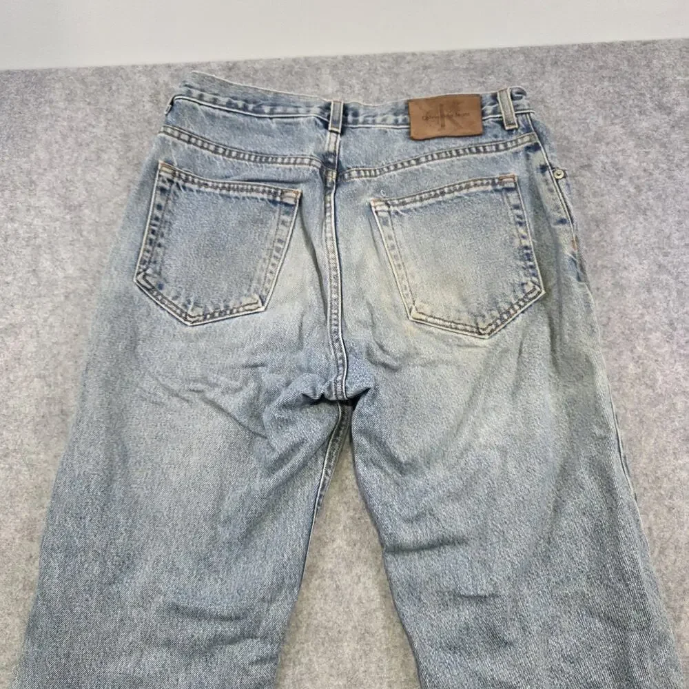 Vintage 90s Calvin Klein Jeans Mens 31x34 Blue Easy Fit Stonewash‎ Denim USA